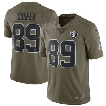 Amari Cooper Las Vegas Raiders olive Salute To Service jersey