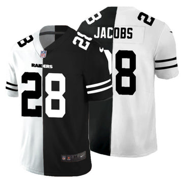 Custom Las Vegas Raiders black Split jersey