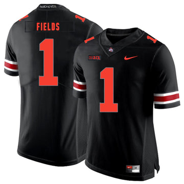 Justin Fields Ohio State Buckeyes black jersey