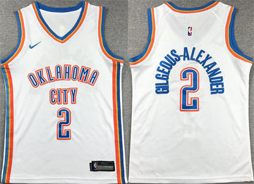 Shai Gilgeous-Alexander Oklahoma City Thunder white jersey
