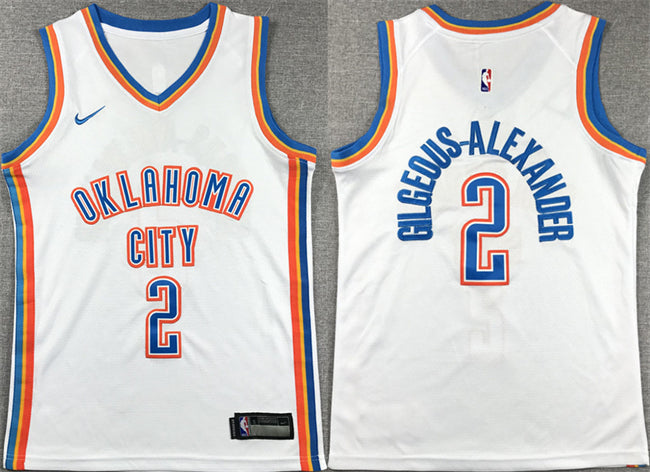 Shai Gilgeous-Alexander Oklahoma City Thunder white jersey