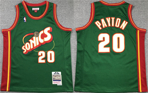 Gary Payton Oklahoma City Thunder green jersey