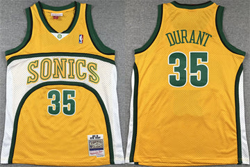 Kevin Durant Oklahoma City Thunder yellow jersey