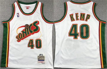 Shawn Kemp Oklahoma City Thunder white jersey