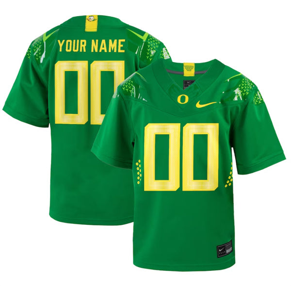 Custom Oregon Ducks green FUSE jersey