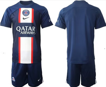 Custom Paris Saint-Germain navy jersey