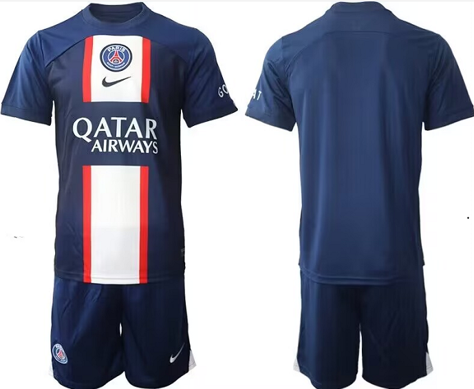 Custom Paris Saint-Germain navy jersey