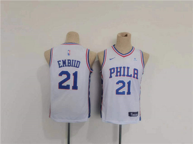 Joel Embiid Philadelphia 76ers white jersey