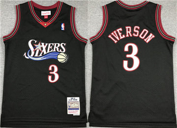 Allen Iverson Philadelphia 76ers black jersey