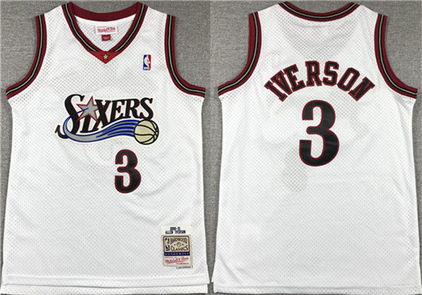 Allen Iverson Philadelphia 76ers white jersey