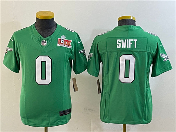 D'Andre Swift Philadelphia Eagles green FUSE jersey
