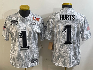 Jalen Hurts Philadelphia Eagles camo Salute To Service jersey