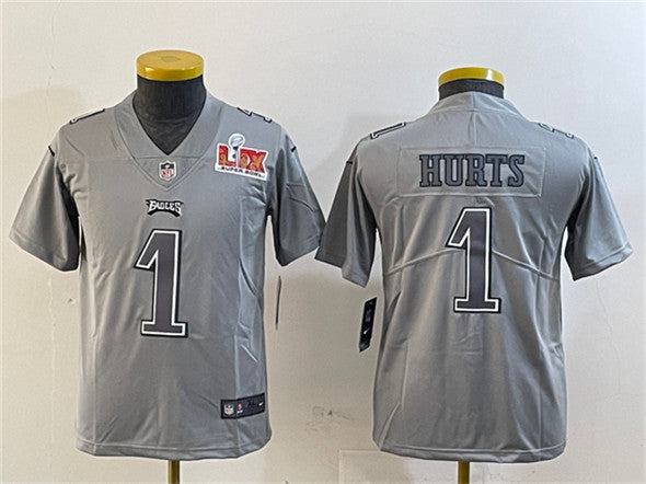 Jalen Hurts Philadelphia Eagles gray Fashion jersey