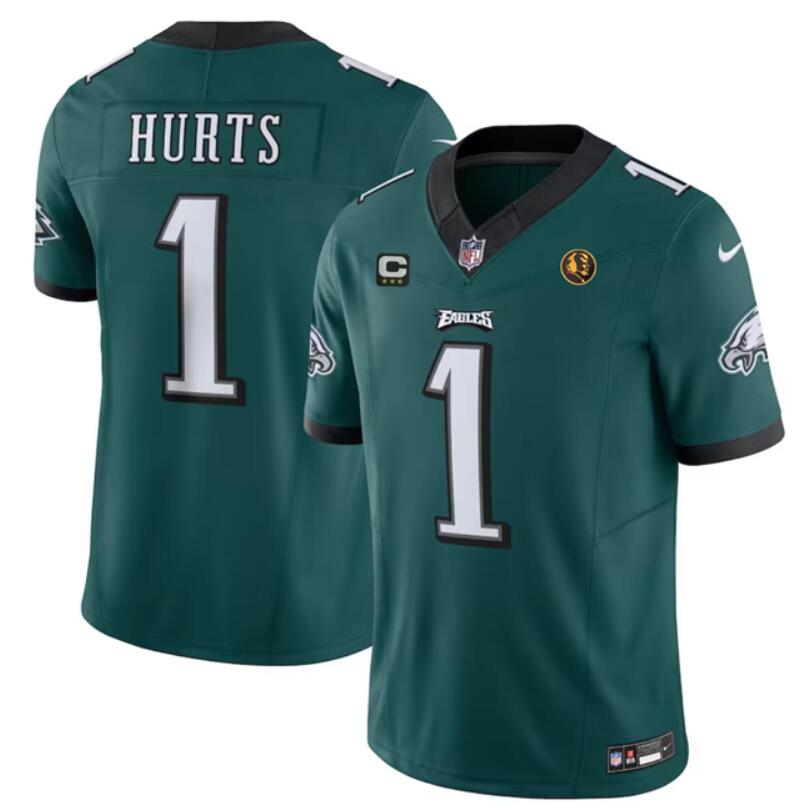 Jalen Hurts Philadelphia Eagles green FUSE jersey