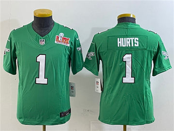 Jalen Hurts Philadelphia Eagles green FUSE jersey