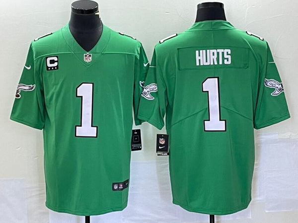 Jalen Hurts Philadelphia Eagles green jersey