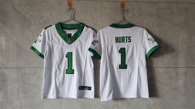 Jalen Hurts Philadelphia Eagles white-green FUSE jersey