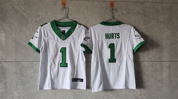 Jalen Hurts Philadelphia Eagles white-green FUSE jersey