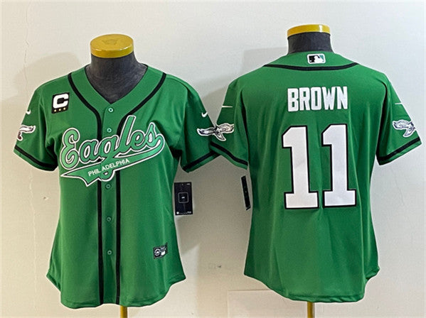 A J Philadelphia Eagles brown jersey
