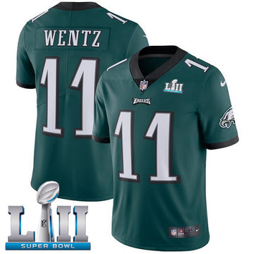 Carson Wentz Philadelphia Eagles green Game jersey