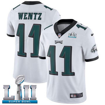 Carson Wentz Philadelphia Eagles white Game jersey