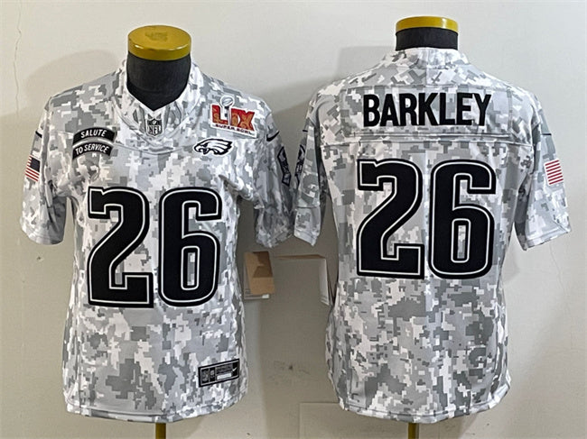 Saquon Barkley Philadelphia Eagles camo Salute To Service jersey