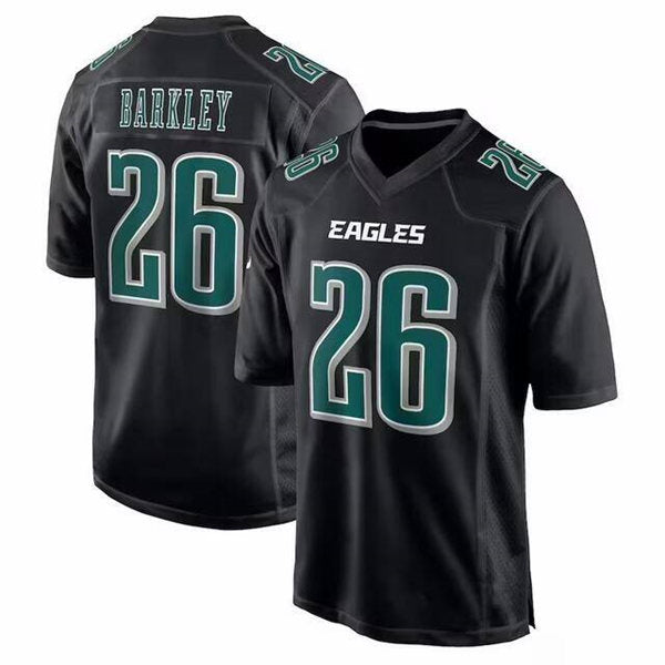 Saquon Barkley Philadelphia Eagles black Game jersey