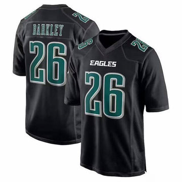 Saquon Barkley Philadelphia Eagles black Game jersey