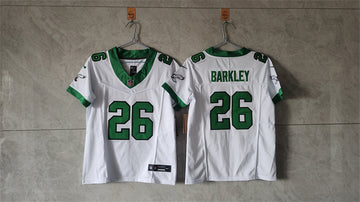 Saquon Barkley Philadelphia Eagles white-green FUSE jersey