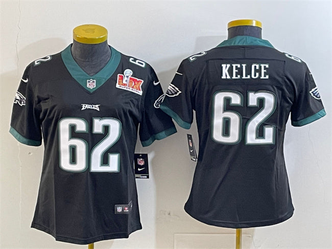 Jason Kelce Philadelphia Eagles black jersey
