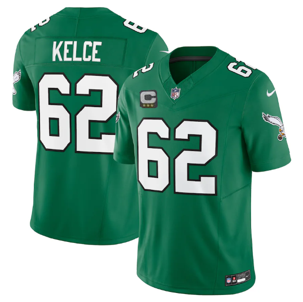 Jason Kelce Philadelphia Eagles green FUSE jersey