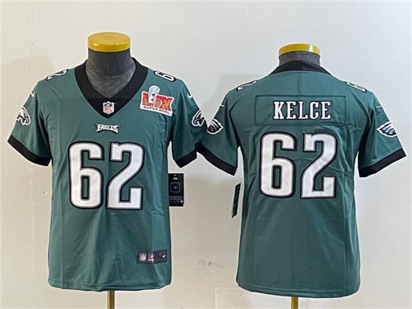 Jason Kelce Philadelphia Eagles green jersey