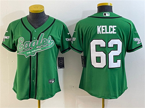 Jason Kelce Philadelphia Eagles green jersey