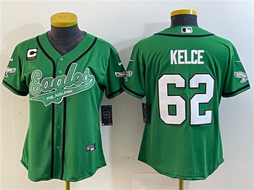 Jason Kelce Philadelphia Eagles green jersey