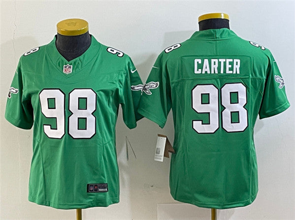 Jalen Carter Philadelphia Eagles green FUSE jersey
