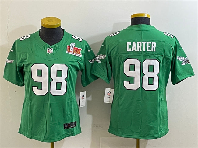 Jalen Carter Philadelphia Eagles green FUSE jersey
