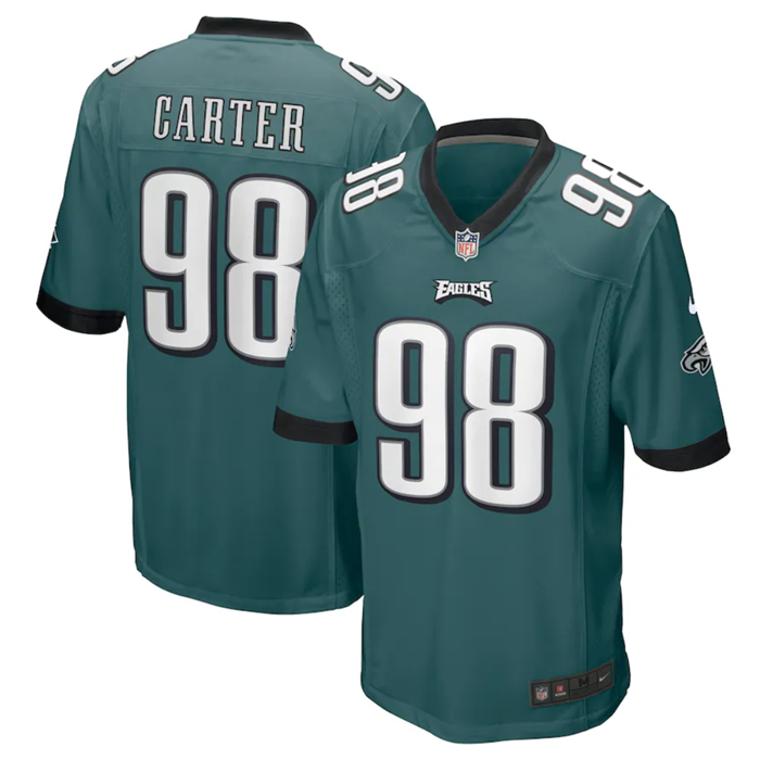 Jalen Carter Philadelphia Eagles green jersey
