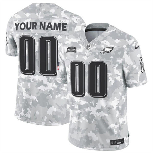 Custom Philadelphia Eagles camo Salute To Service jersey