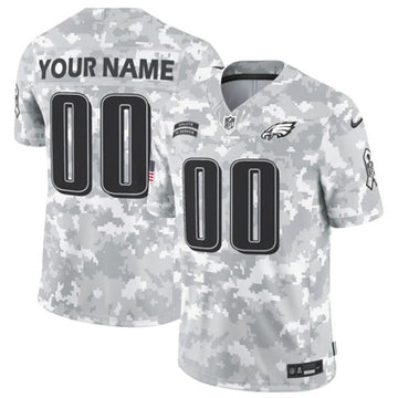 Custom Philadelphia Eagles camo Salute To Service jersey