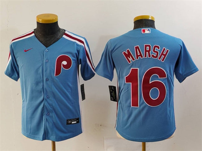Brandon Marsh Philadelphia Phillies blue jersey
