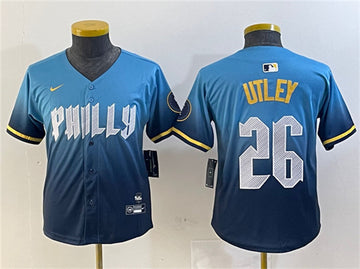 Chase Utley Philadelphia Phillies blue City Connect jersey