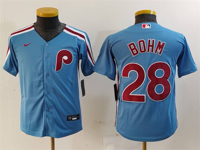Alec Bohm Philadelphia Phillies blue jersey