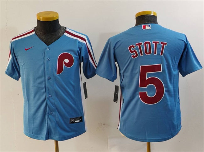 Bryson Stott Philadelphia Phillies blue jersey