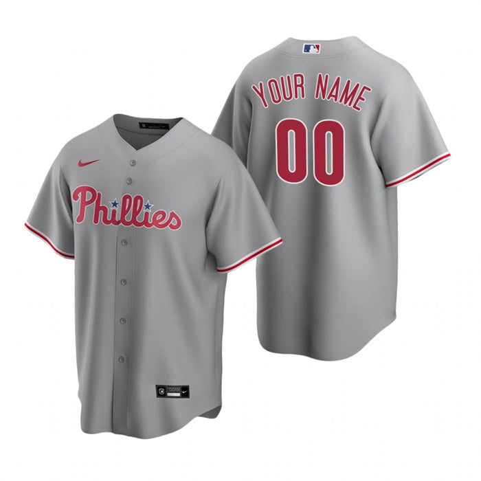 Custom Philadelphia Phillies gray jersey