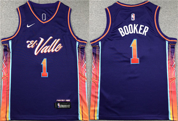 Devin Booker Phoenix Suns purple City Edition jersey