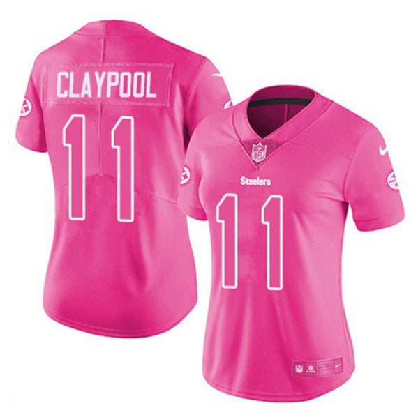 Chase Claypool Pittsburgh Steelers pink jersey