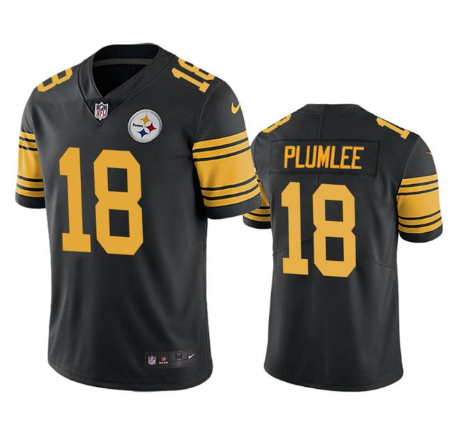 John Rhys Plumlee Pittsburgh Steelers black Color Rush jersey