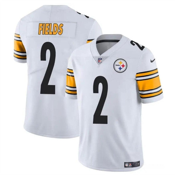 Justin Fields Pittsburgh Steelers white jersey