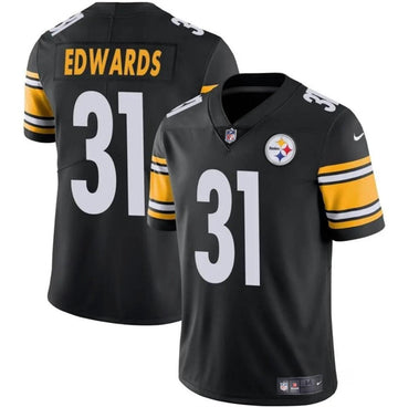 Daijun Edwards Pittsburgh Steelers black jersey