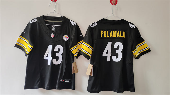 Troy Polamalu Pittsburgh Steelers black FUSE jersey